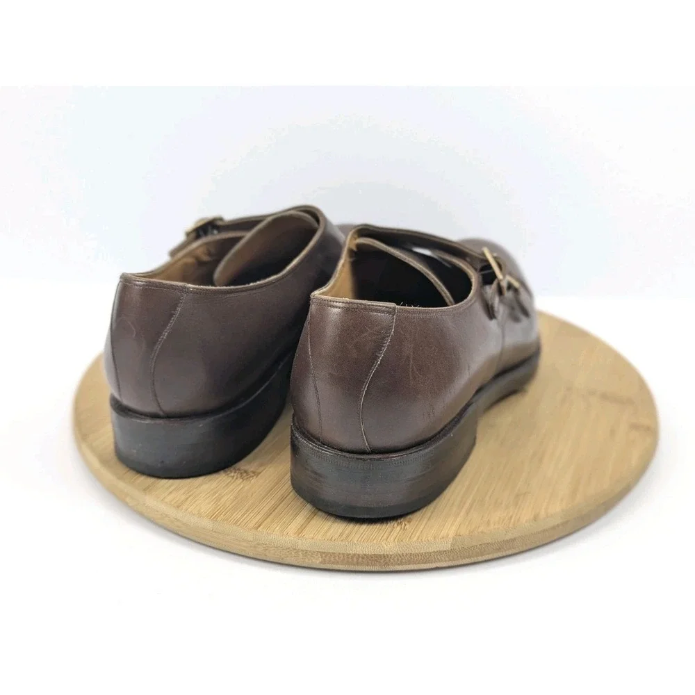 Pepe Albaladejo Dress Shoes Mens 9 EE Brown Double‎ Monk Mallorca Leather Spain